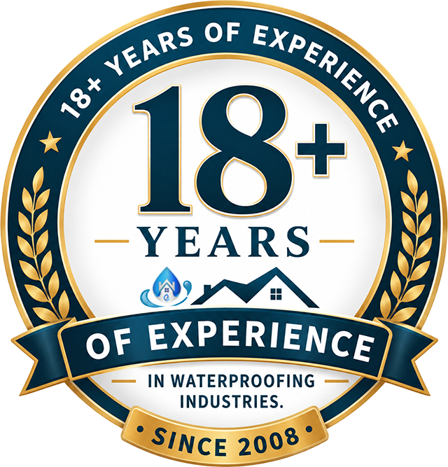 Waterproofing Engineers - 18+ years of experience in waterproofing industries., since 2008.