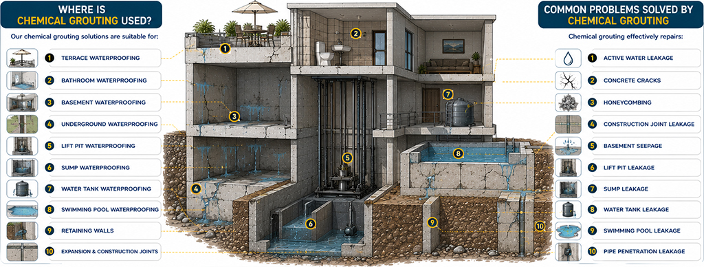 Common Sidewall Water Leakage and Signs You Need Walls Need Waterproofing