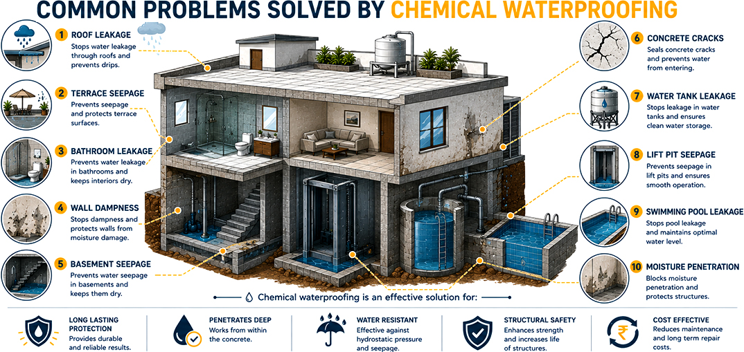 Common Sidewall Water Leakage and Signs You Need Walls Need Waterproofing