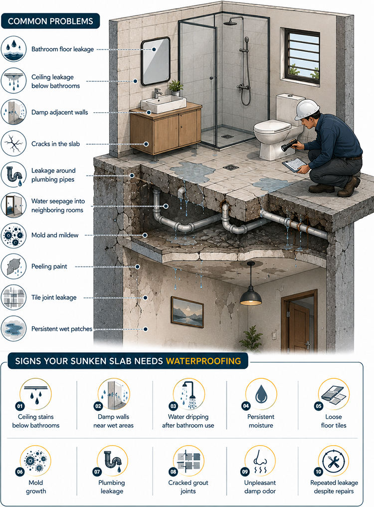 Common Underground Waterproofing Problems and Signs You Need Underground Waterproofing