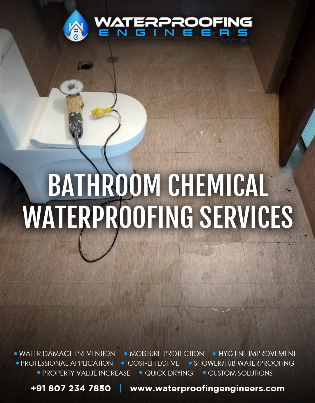 Bathroom & Terrace Waterproofing Contractors in Chennai – Complete Leak-Proof Solutions with Warranty