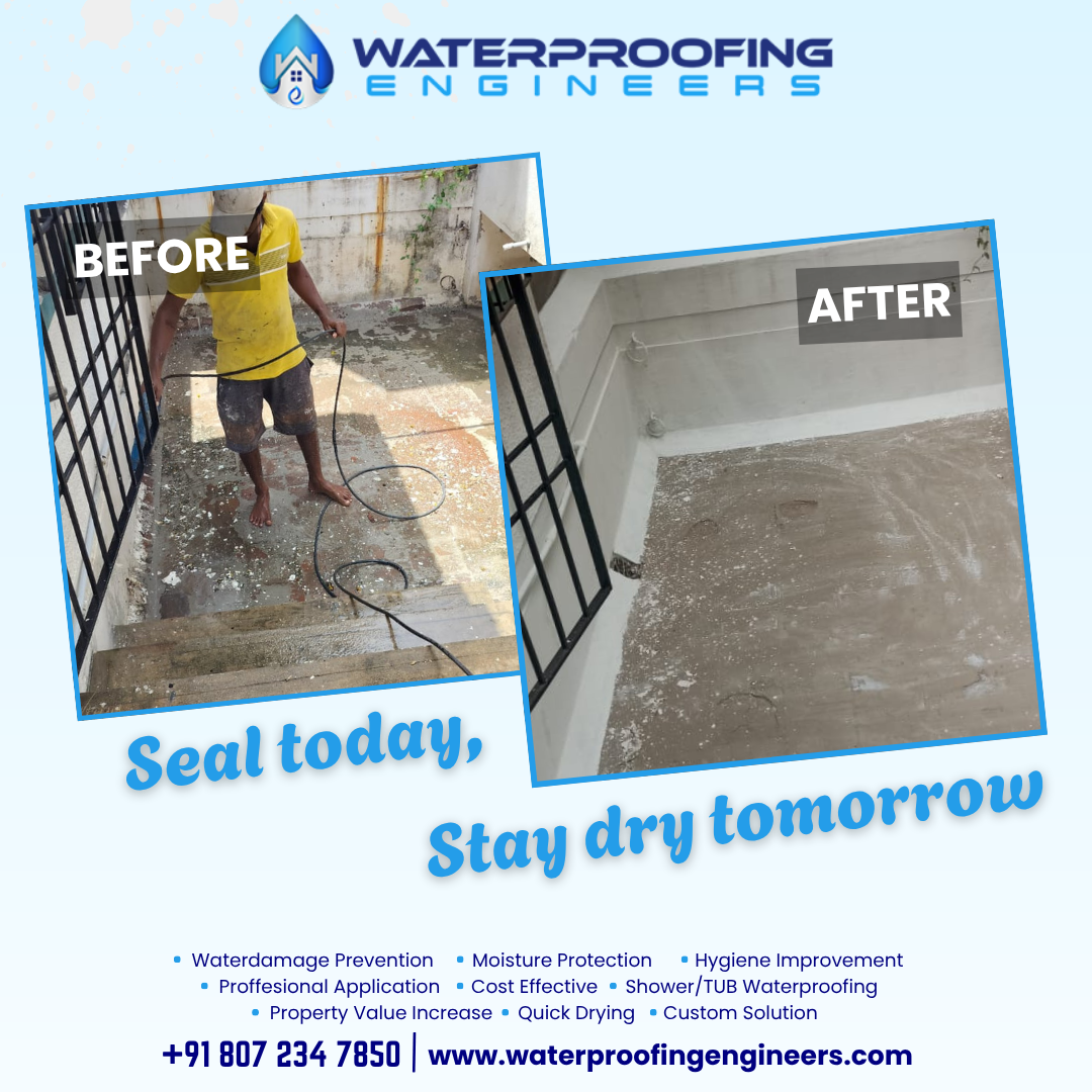 Waterproofing Engineers – Trusted Experts for Complete Terrace Waterproofing Work in Chennai