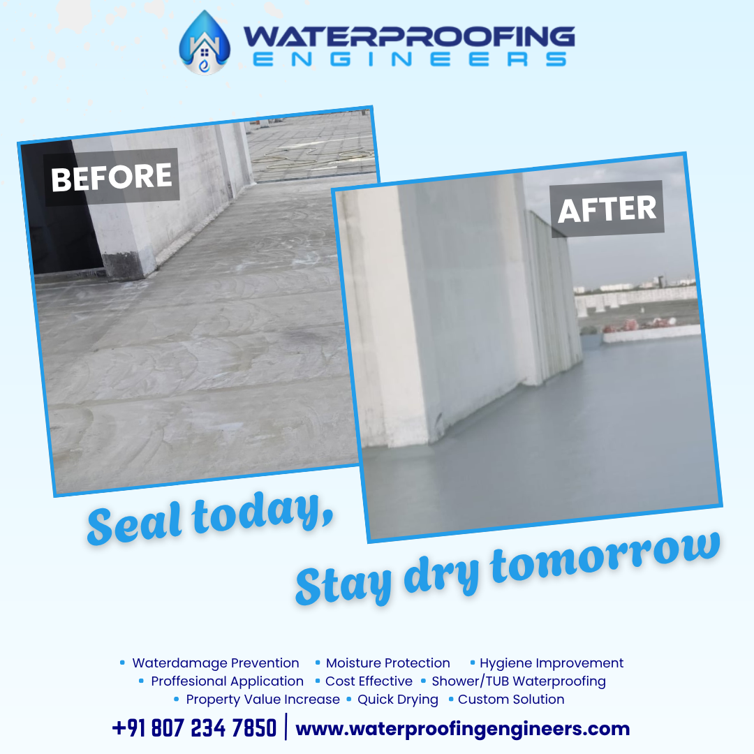 Waterproofing Engineers – Trusted Experts for Complete Terrace Waterproofing Work in Chennai
