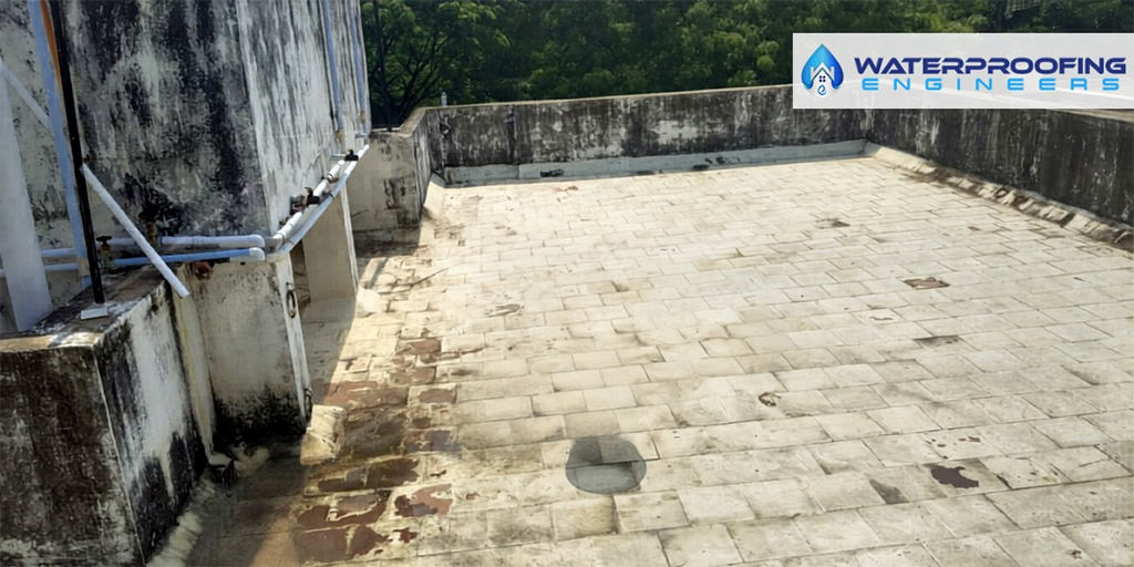 Before Terrace Waterproofing Work Before Terrace Waterproofing Work